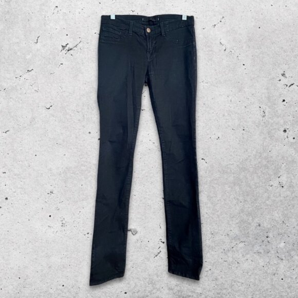 J.Brand Skinny Jeans Mid Rise‎ Five Pocket Stretch Fabric Sleek Black Women's 28 - Picture 3 of 12